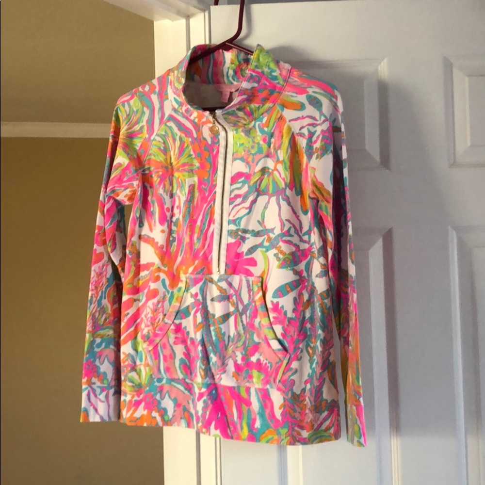 Lily Pulitzer Quarter zip Sports Jacket